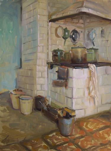 Original Kitchen Painting by Sylwia Suma-Bolofo