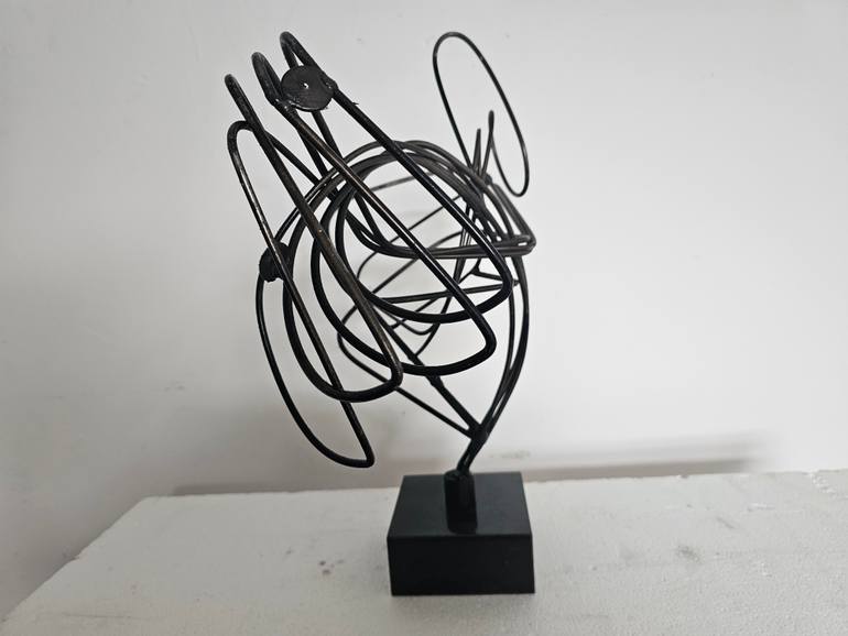Original Abstract Expressionism Abstract Sculpture by Joseph Ayavoro