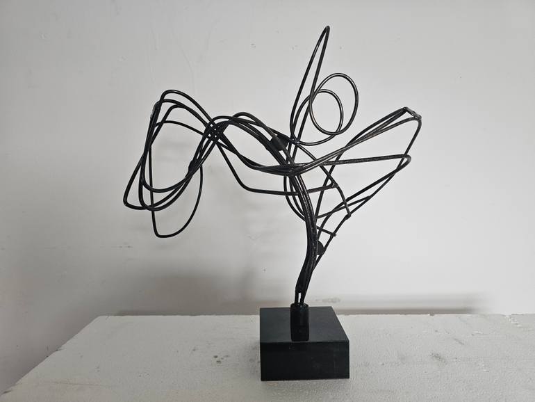 Original Abstract Expressionism Abstract Sculpture by Joseph Ayavoro