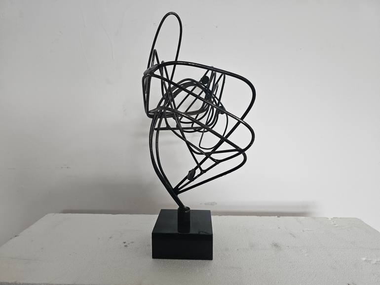 Original Abstract Expressionism Abstract Sculpture by Joseph Ayavoro