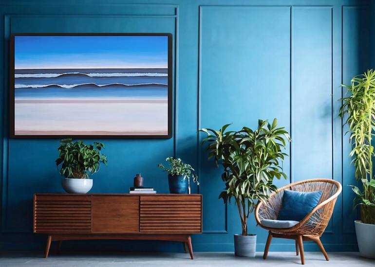 Original Figurative Seascape Painting by Aldo Guru