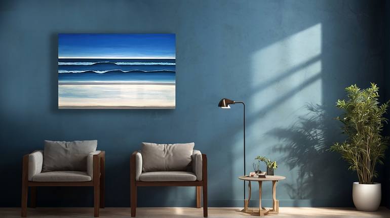 Original Figurative Seascape Painting by Aldo Guru