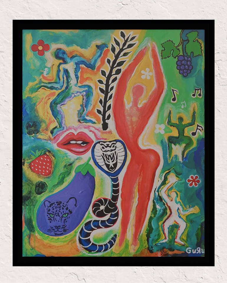 Original Contemporary Erotic Painting by Aldo Guru