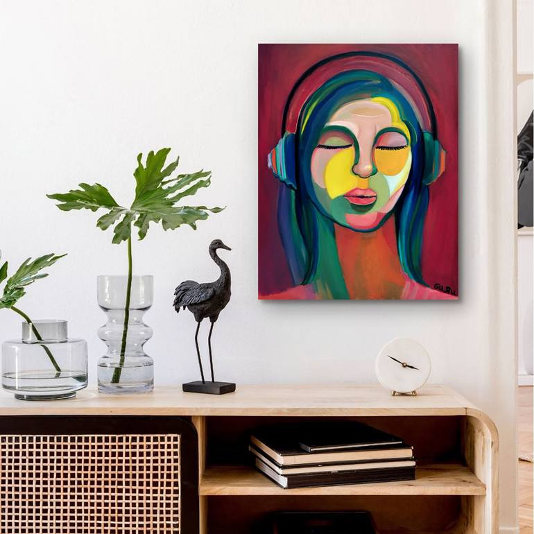 Original Fauvism Music Painting by Aldo Yi