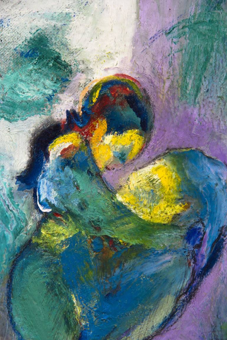 Original Expressionism Love Painting by Aldo Guru