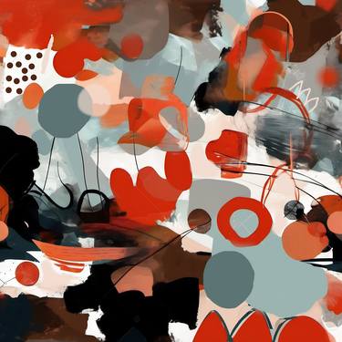 Original Abstract Digital by Anne Dillon