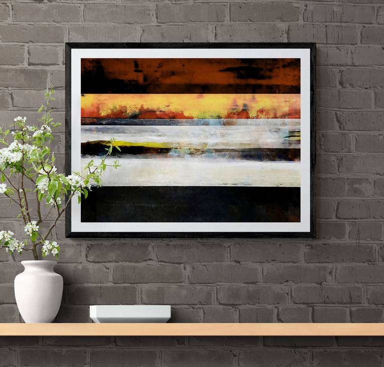 Original Abstract Landscape Digital by Anne Dillon