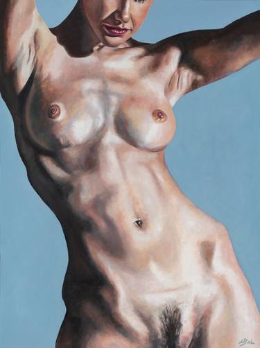 Original Figurative Nude Paintings by Louise Bird