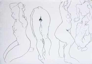 Original Realism Body Drawings by avi rosen