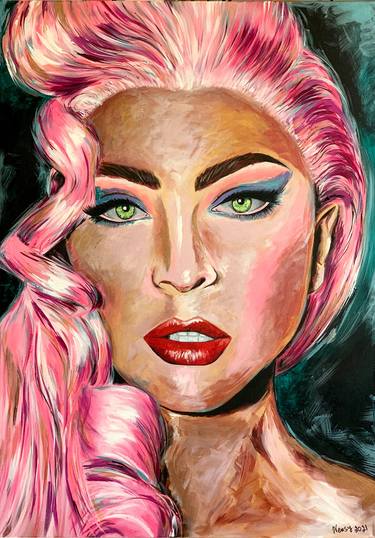 Original Modern Celebrity Paintings by Anastasia Nensy Fridman