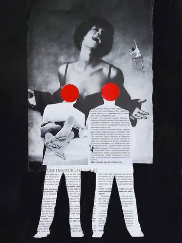 Original Fine Art Erotic Collage by Igor Matvienko