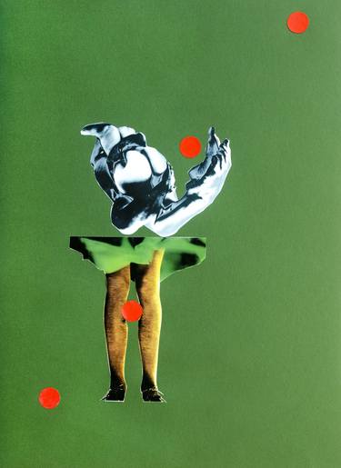 Original Abstract Expressionism Body Collage by Igor Matvienko