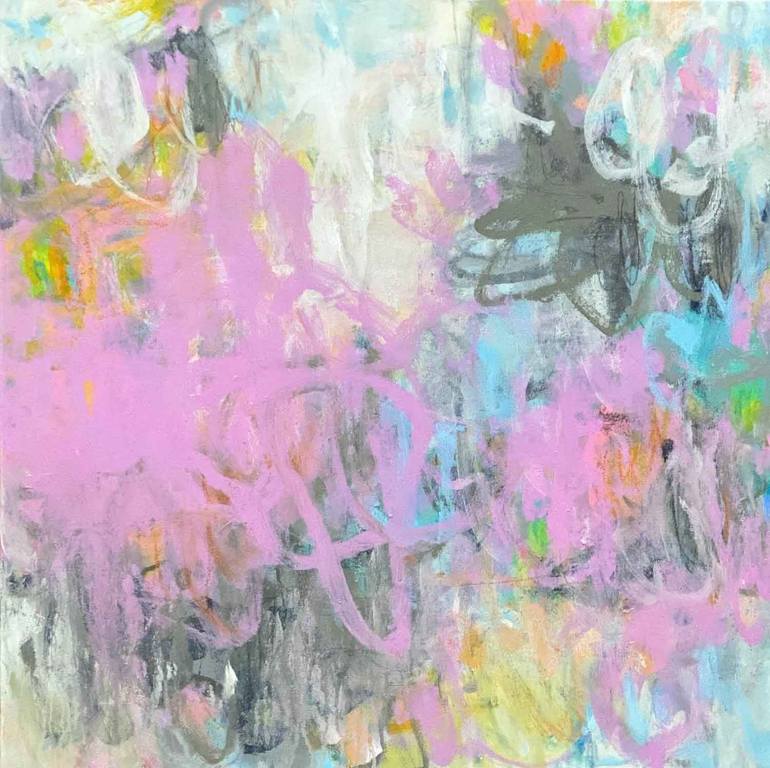 Original Abstract Expressionism Abstract Painting by Elizabeth Bernheisel