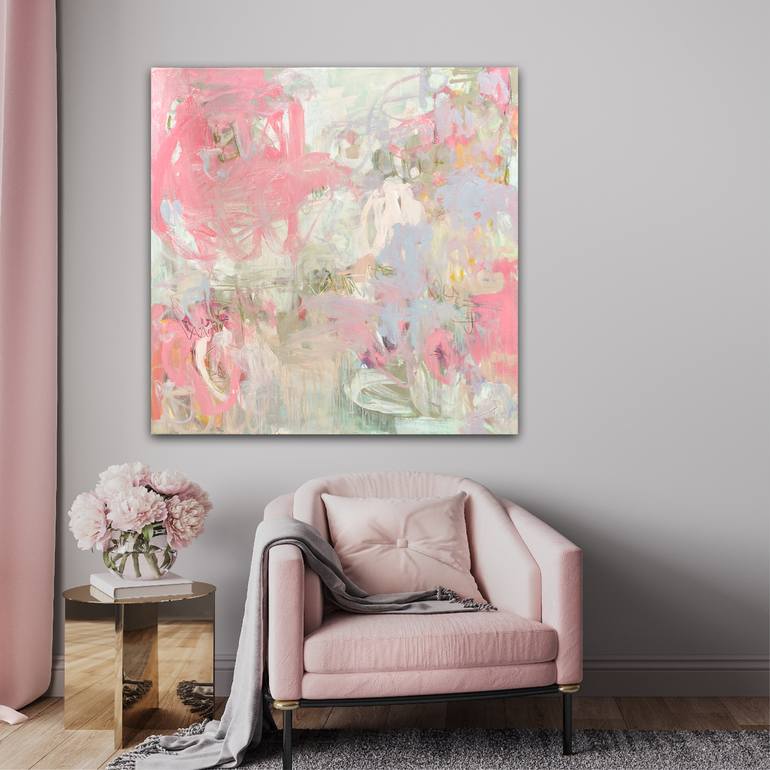 Original Abstract Expressionism Abstract Painting by Elizabeth Bernheisel