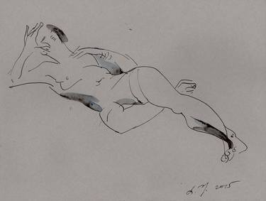 Original Figurative Nude Drawings by Liudmila Iliuchina