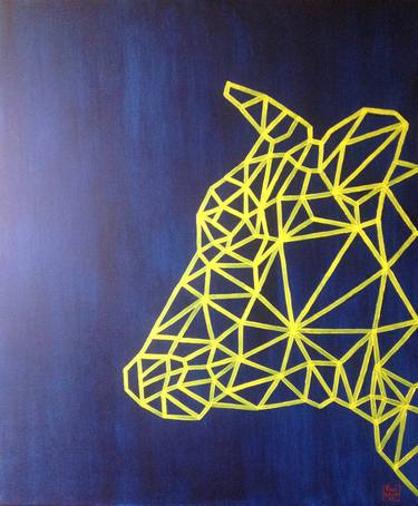 Print of Abstract Cows Paintings by Severyn Savchuk