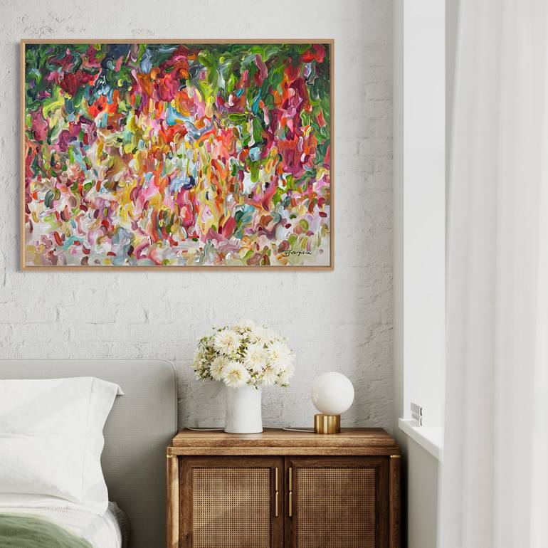 Original Abstract Expressionism Abstract Painting by Tatiana Georgieva