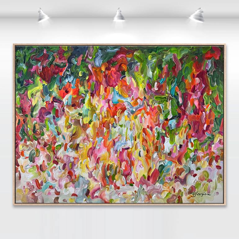 Original Abstract Expressionism Abstract Painting by Tatiana Georgieva
