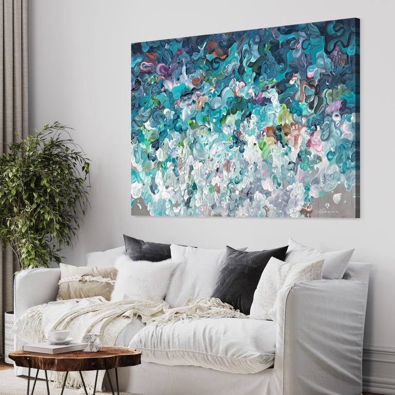 Original Abstract Expressionism Abstract Painting by Tatiana Georgieva