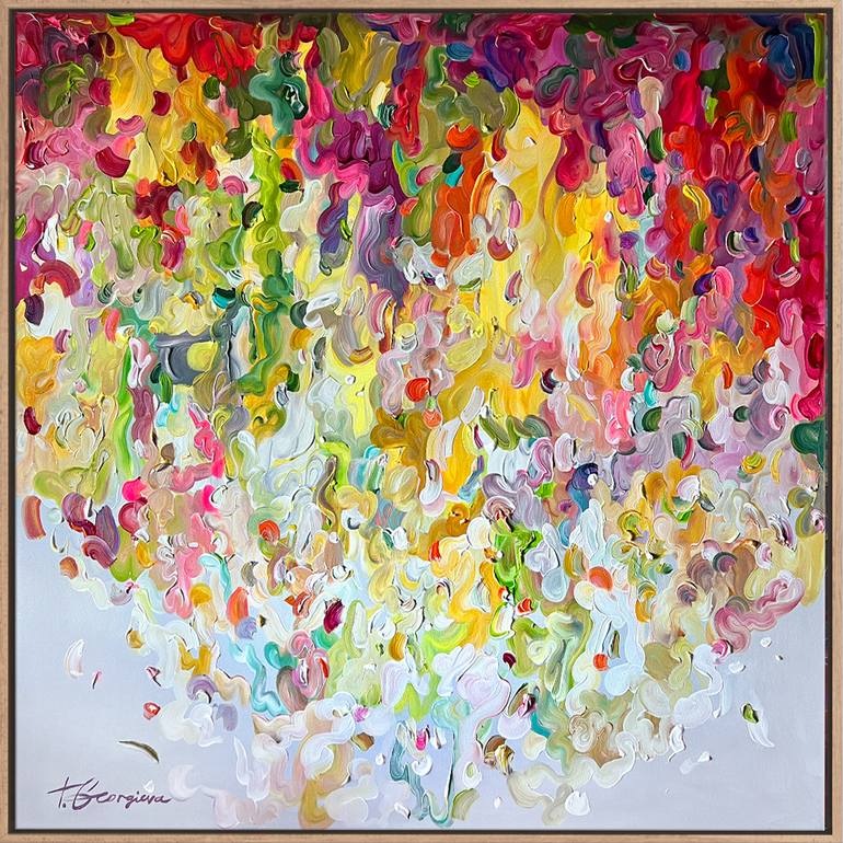 Original Abstract Expressionism Abstract Painting by Tatiana Georgieva