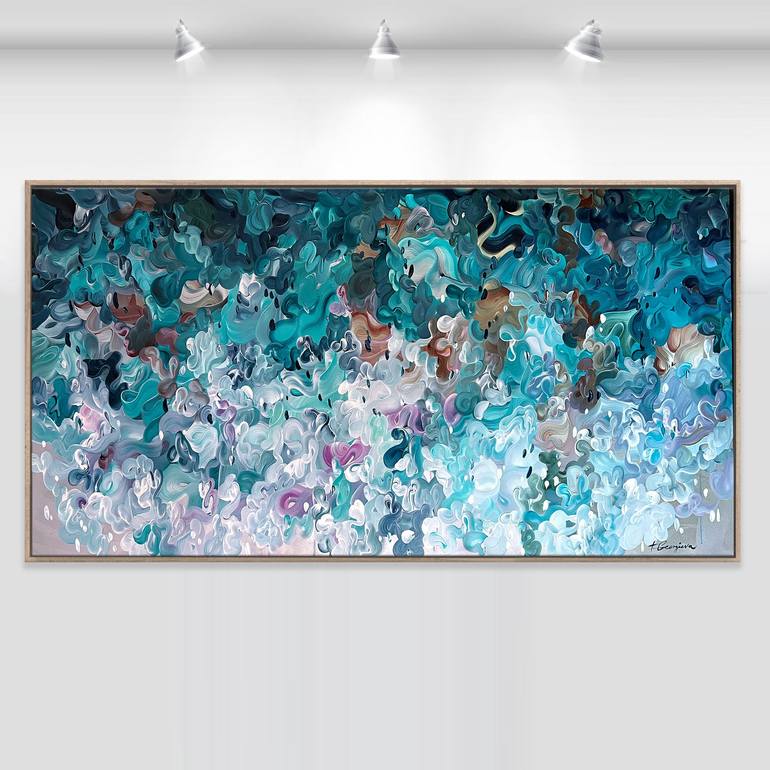 Original Abstract Expressionism Abstract Painting by Tatiana Georgieva