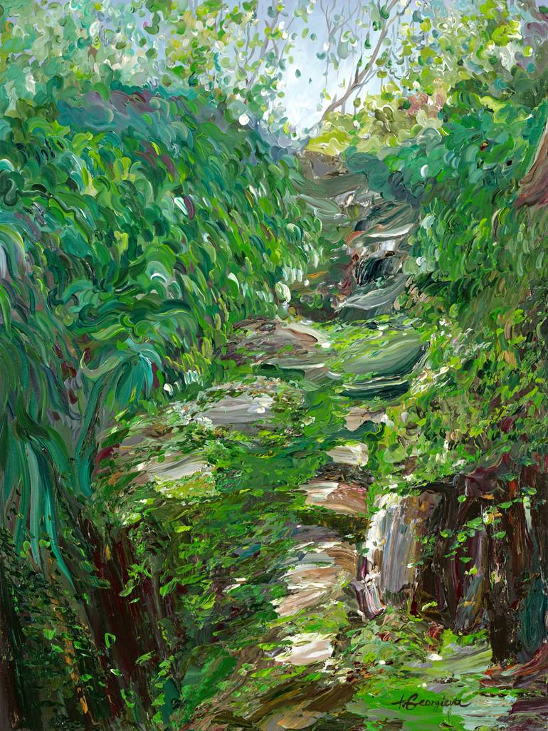 Walking up, the first impression Original Painting by tatiana georgieva