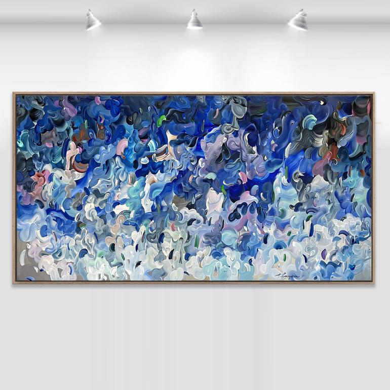 Original Abstract Expressionism Abstract Painting by Tatiana Georgieva