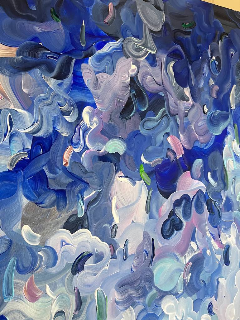 Original Abstract Expressionism Abstract Painting by Tatiana Georgieva