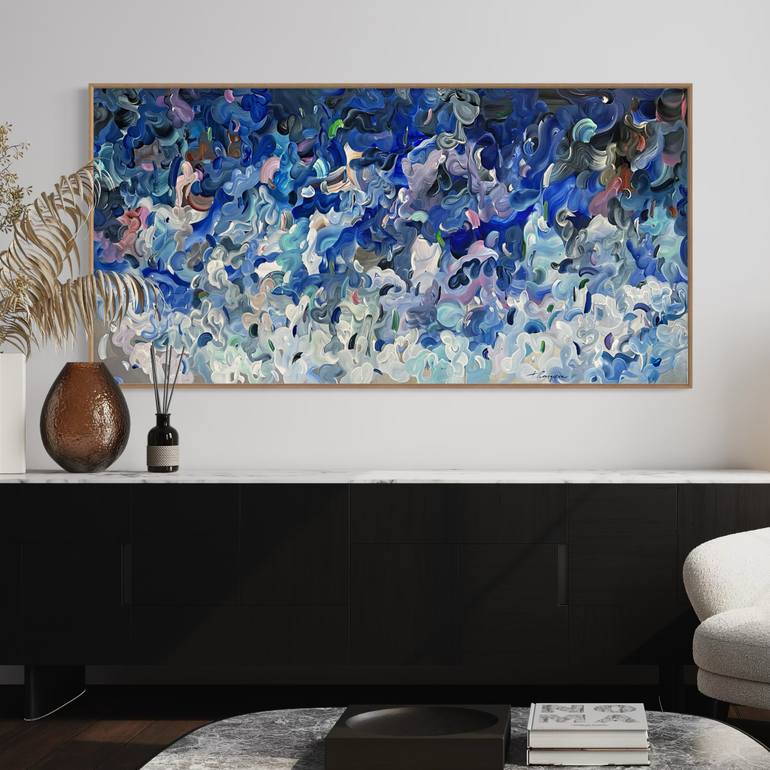 Original Abstract Expressionism Abstract Painting by Tatiana Georgieva