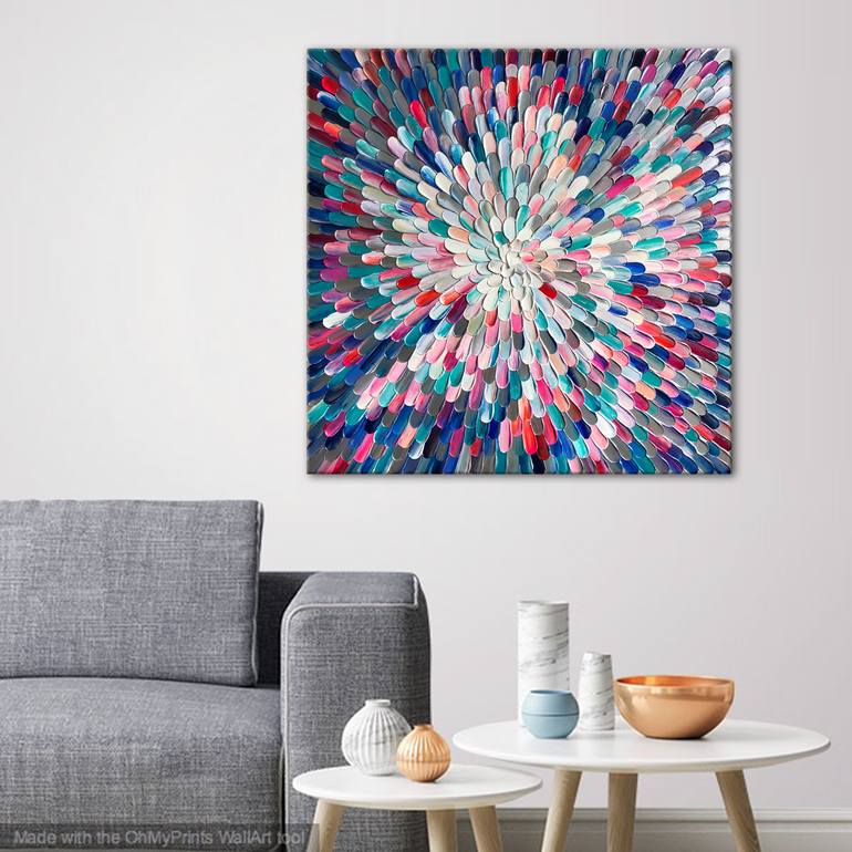 Original Abstract Expressionism Abstract Painting by Tatiana Georgieva