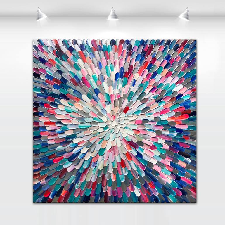 Original Abstract Expressionism Abstract Painting by Tatiana Georgieva