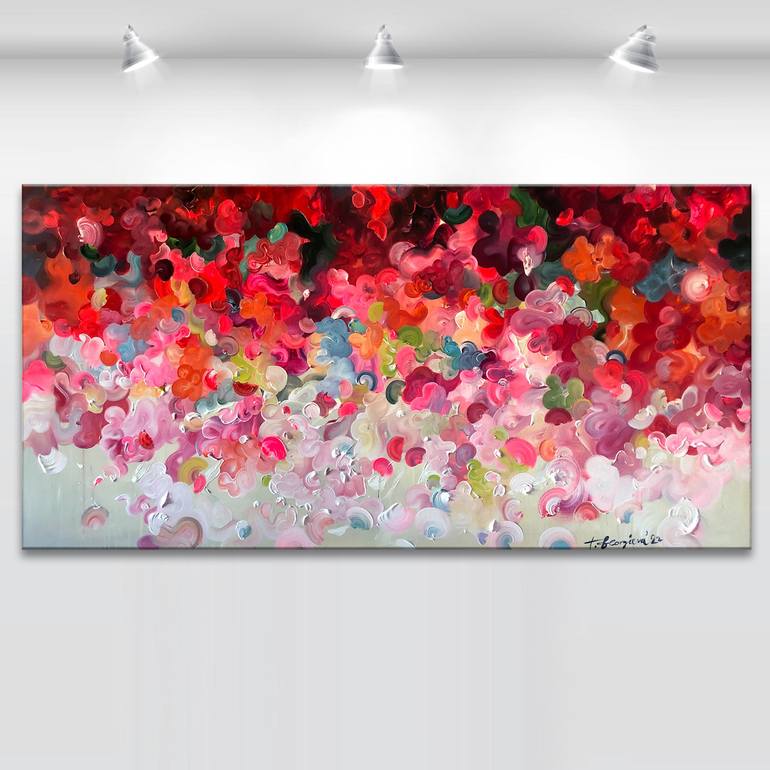 Original Abstract Expressionism Abstract Painting by Tatiana Georgieva