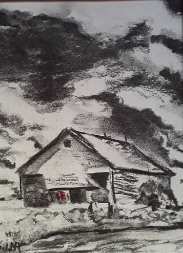 Original Impressionism Landscape Drawings by Wil Van Rijn