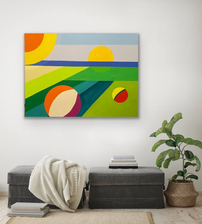 Original Conceptual Abstract Painting by Suzanne Pemberton