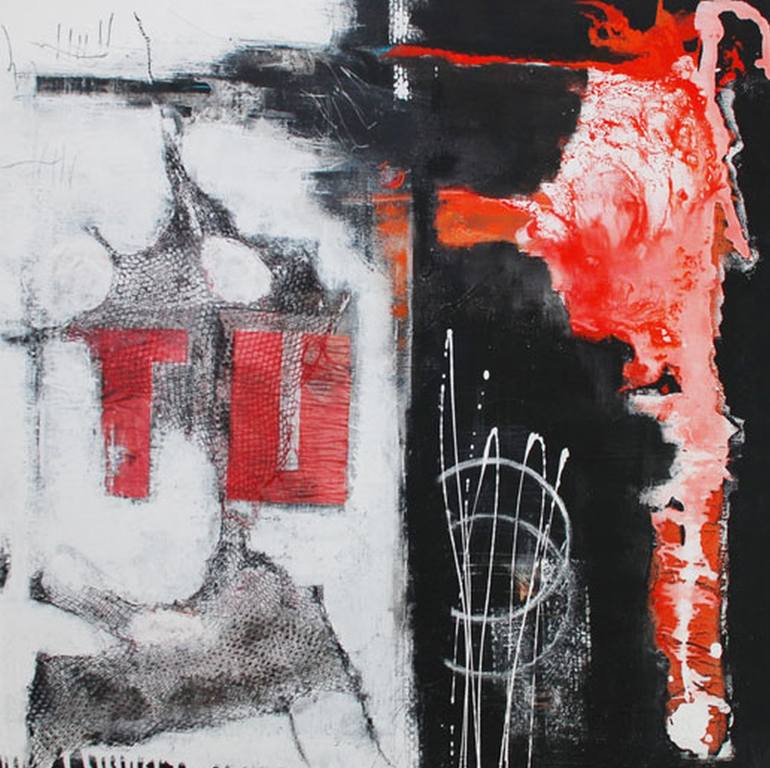 HIC ET NUNC HERE AND NOW II Painting by Christa Hartmann