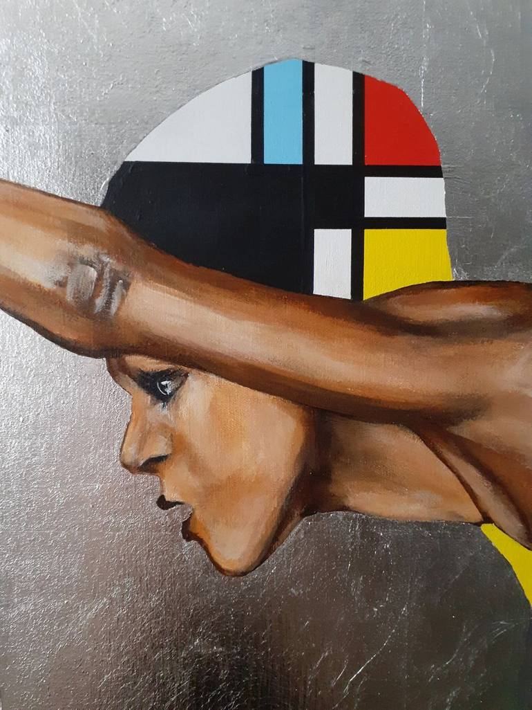 Original Figurative Geometric Painting by Arno Bruse