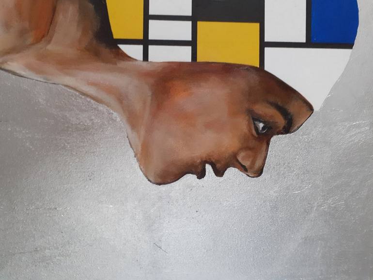 Original Figurative Geometric Painting by Arno Bruse