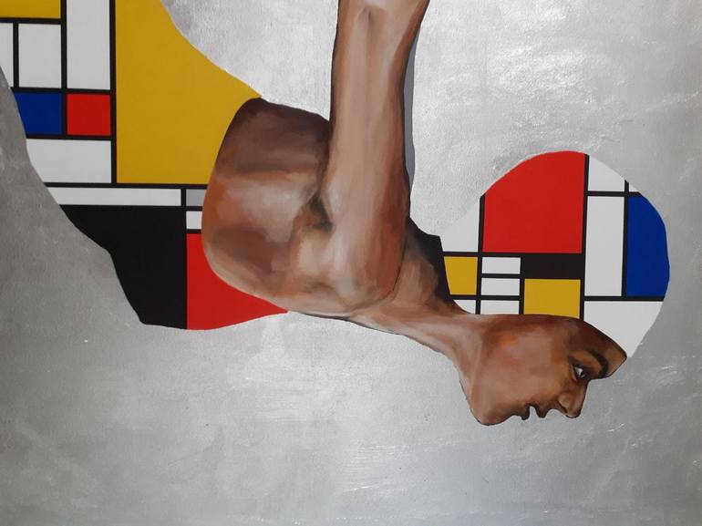 Original Figurative Geometric Painting by Arno Bruse