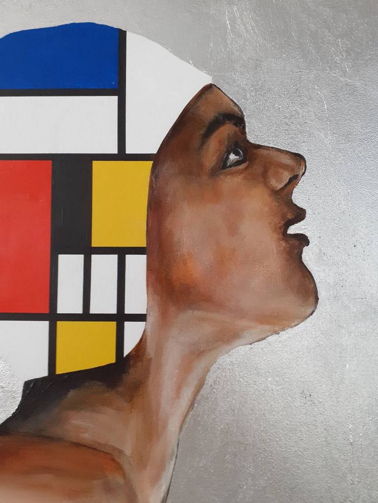 Original Figurative Geometric Painting by Arno Bruse