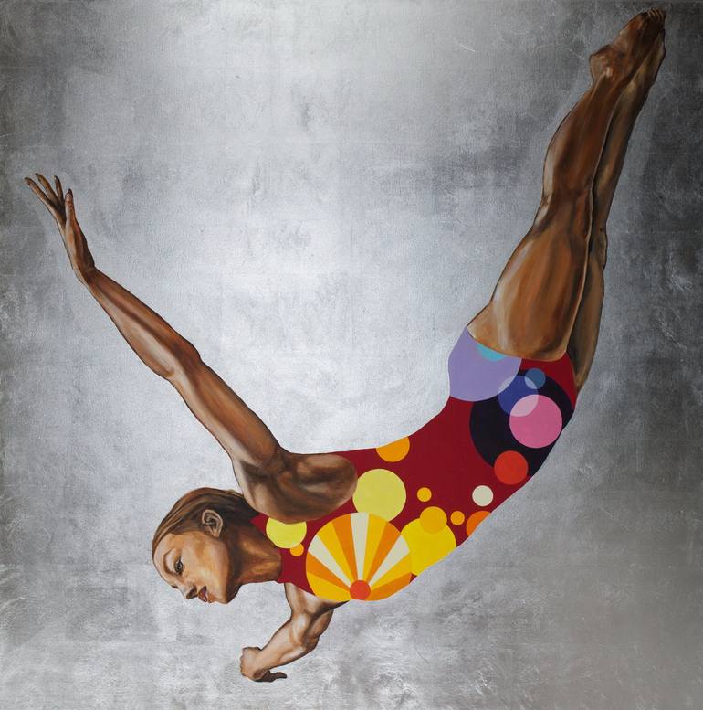 Original Figurative Aerial Paintings by Arno Bruse