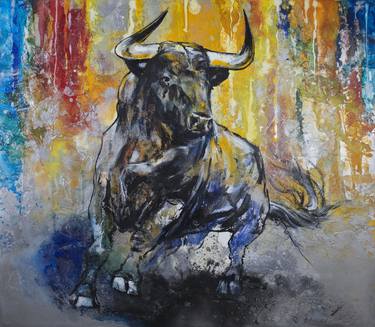 Original Expressionism Animal Painting by Arno Bruse