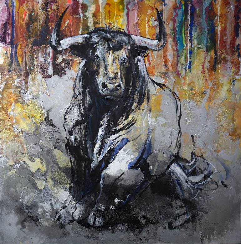 Original Black & White Animal Paintings by Arno Bruse