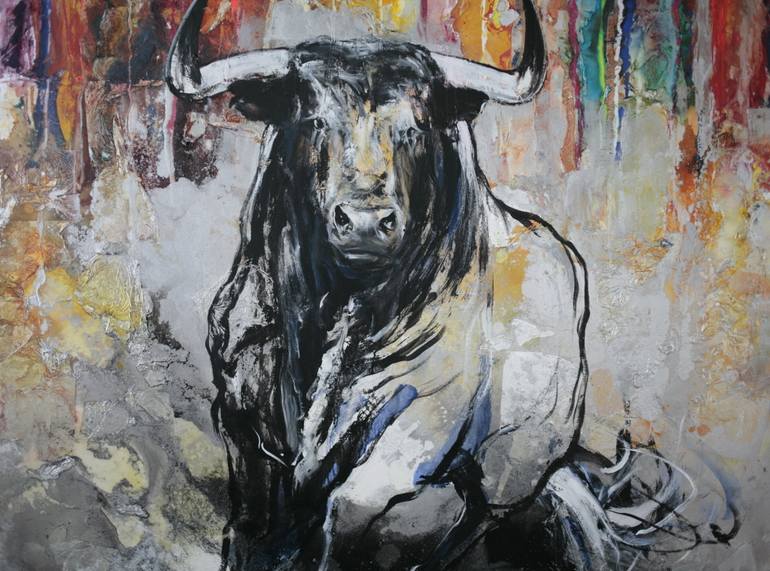 Original Black & White Animal Painting by Arno Bruse