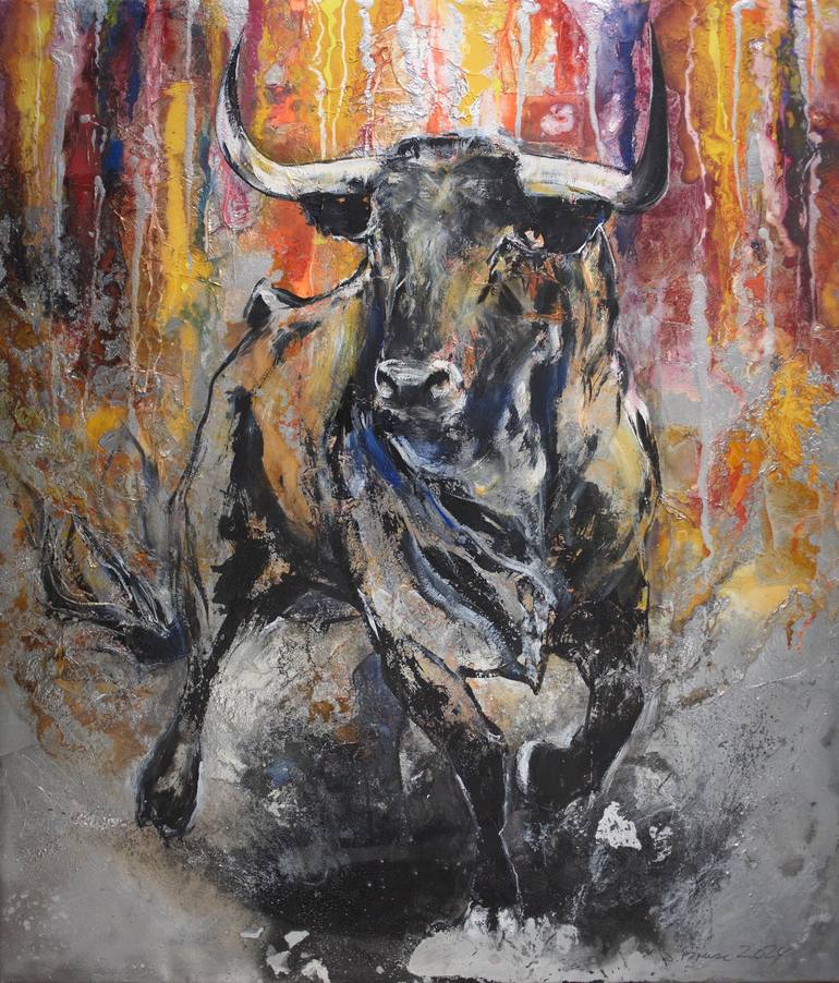 Original Art Nouveau Animal Paintings by Arno Bruse