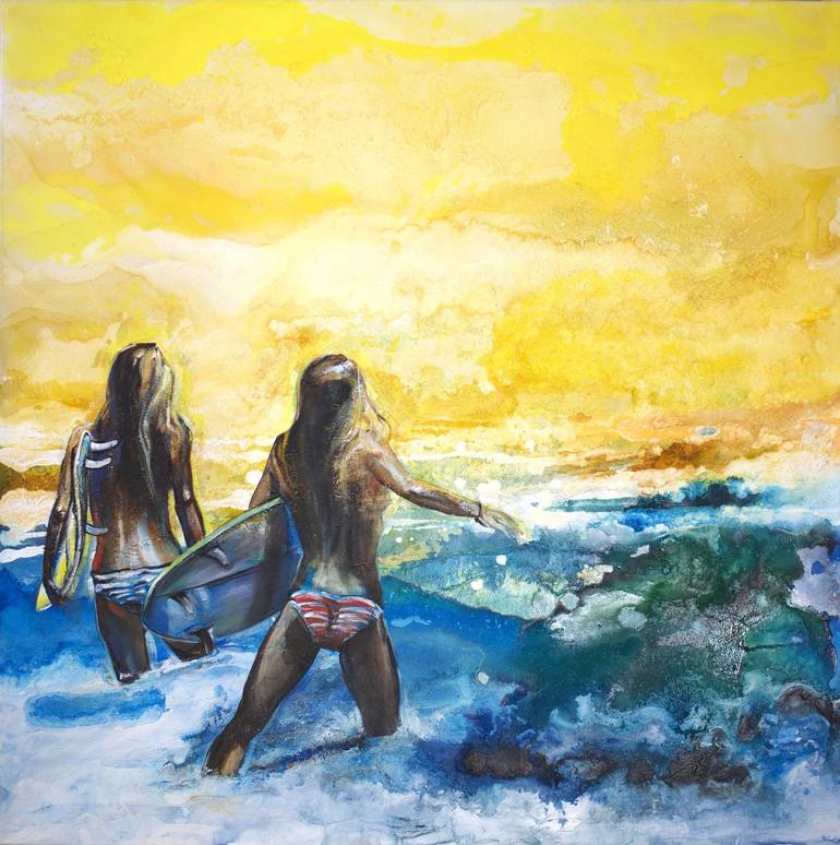 Original Figurative Landscape Paintings by Arno Bruse