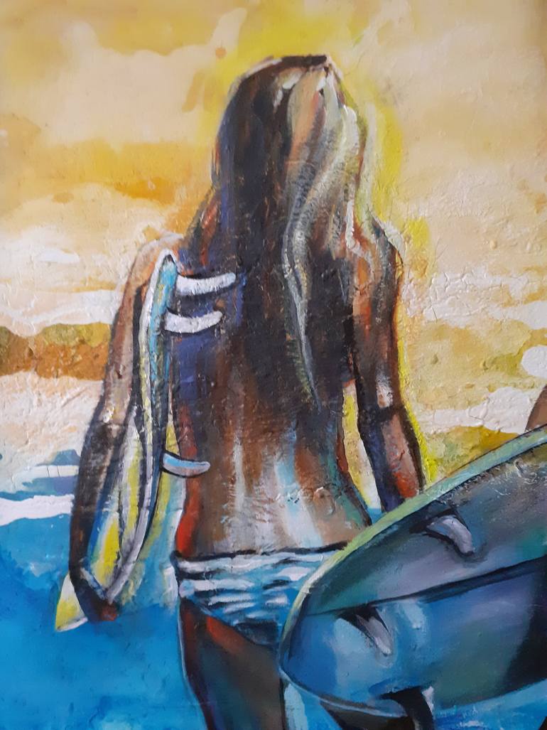 Original Figurative Landscape Painting by Arno Bruse