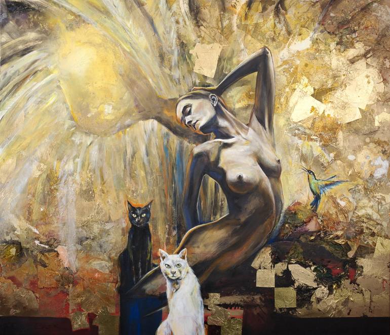 Original Art Nouveau Erotic Paintings by Arno Bruse