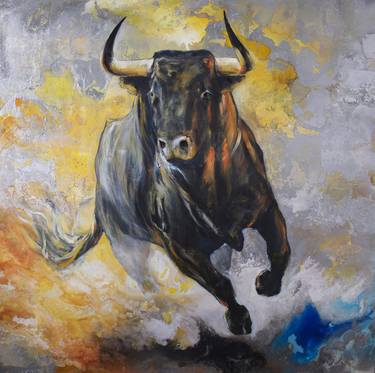 Original Art Deco Animal Painting by Arno Bruse