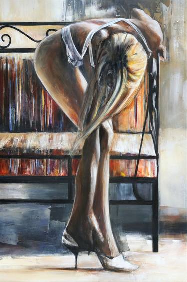 Original Figurative Erotic Paintings by Arno Bruse