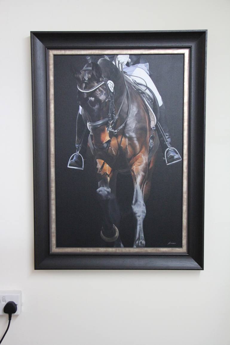 Original Fine Art Horse Painting by Sally Lancaster